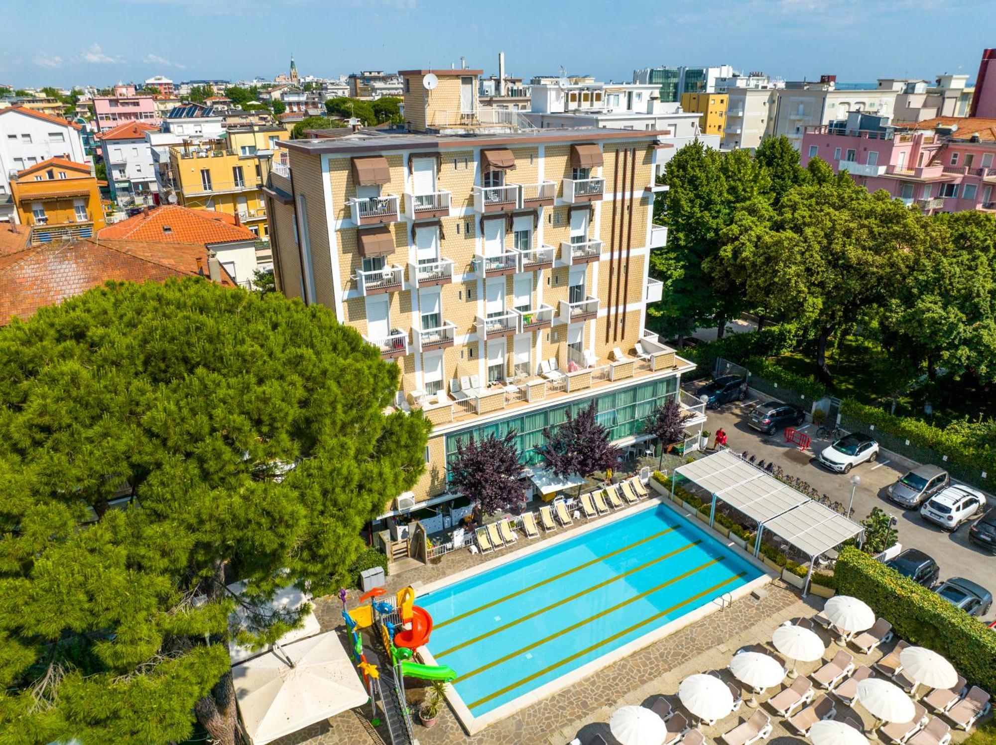 Lotus Hotel All Inclusive & Spiaggia Rimini Exteriör bild